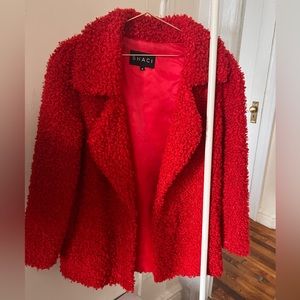 ❤️SHACI Red Teddy Coat❤️